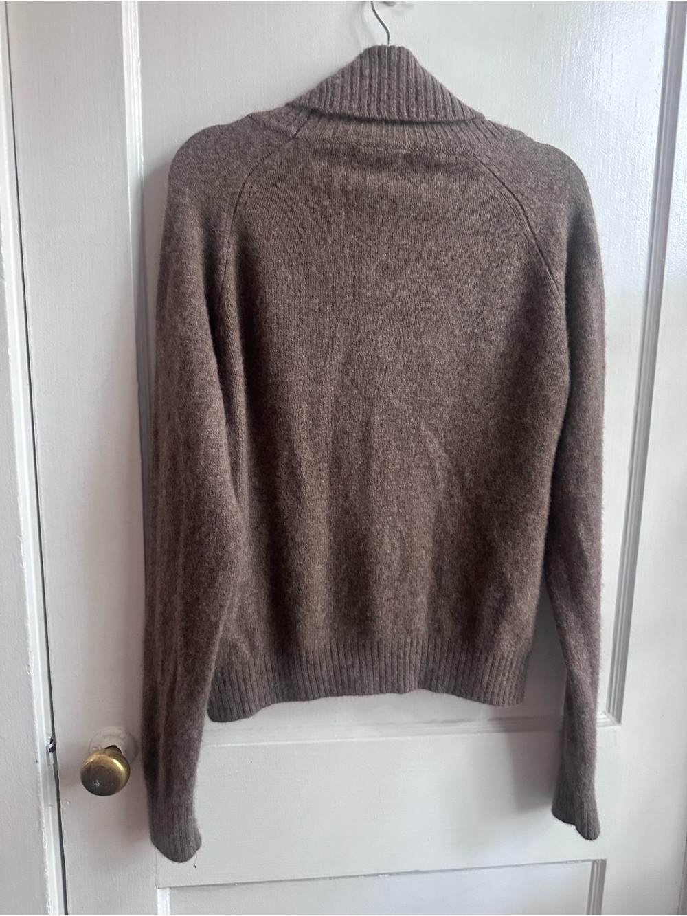 Quince 100% Yak Wool Turtleneck Sweater - Brown - Picture 5 of 7